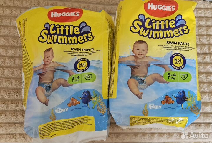 Подгузники для плавания huggies 3-4