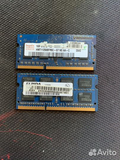 Оперативная память для ноутбука ddr3 3gb