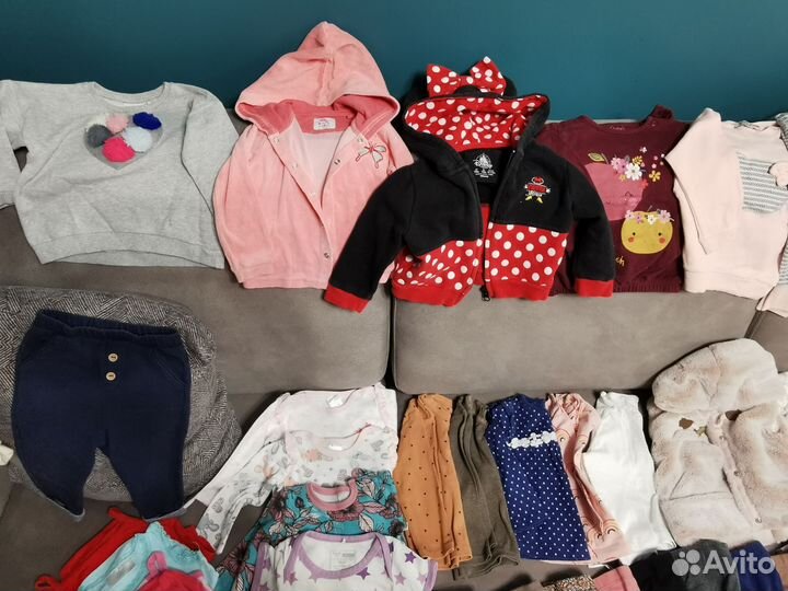 Вещи для девочки 9-12 мес