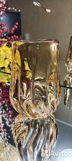 Ваза цветное стекло. Винтаж СССР