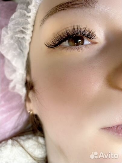 Наращивание ресниц, ламинирование, Д.У бровей