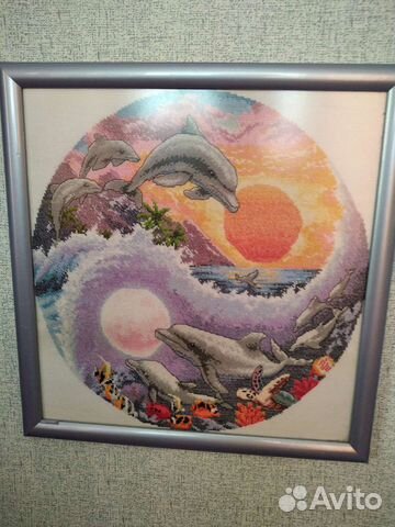 Вышивка крестом в рамке