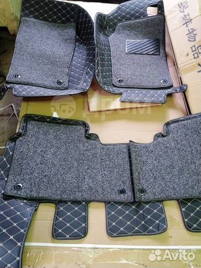 Коврики в салон 3D эко кожа Nissan Safari Y61 разн