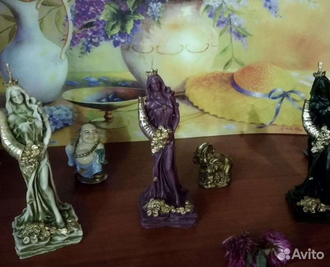 Свеча Фортуна Богиня удачи из воска