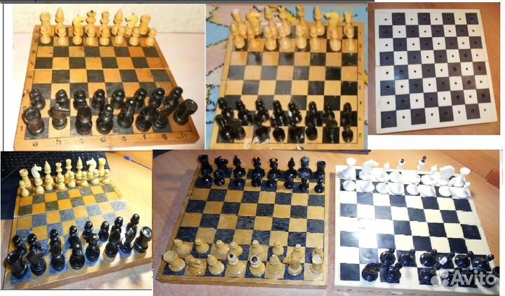 Шахматы Шашки Домино карболит СССР