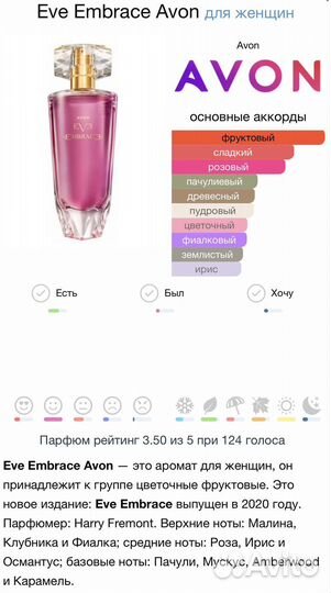 Парфюм женский Avon Premium