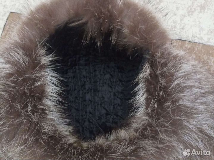 Шапка мужская енот