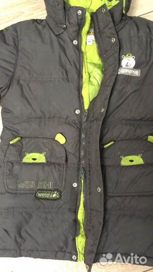 Длинный пуховик 110