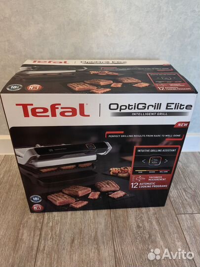 Умный электрогриль Tefal Optigrill Elite GC750D30