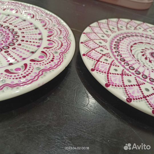 Тарелка ручная роспись