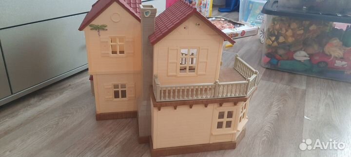 Дом для зайчиков sylvanian families со светом