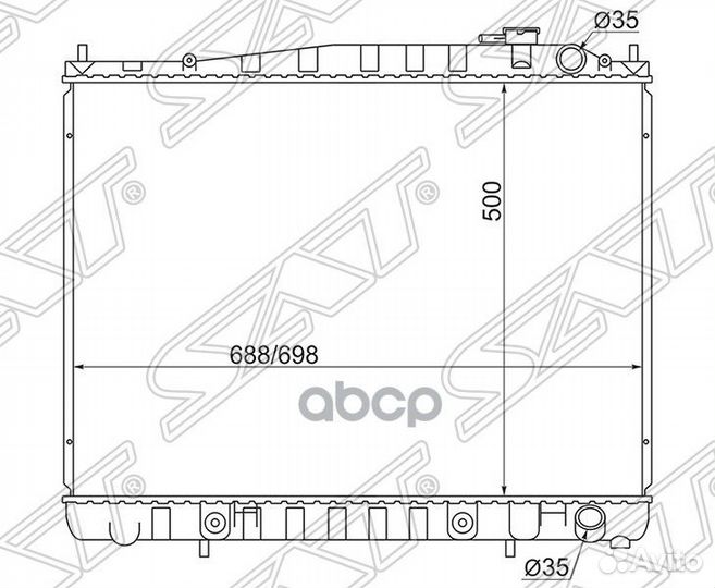 Радиатор Nissan Terrano 95-02 / Infiniti QX4 96-03