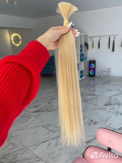 Волосы для наращивания 60 см блонд