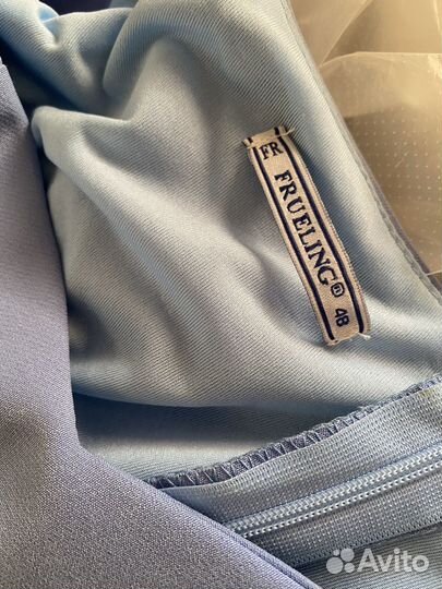 Вечернее платье 48 размер женское голубое