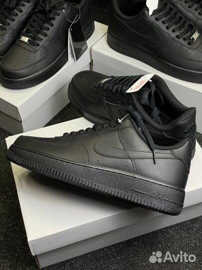 Кроссовки nike air force 1 черные