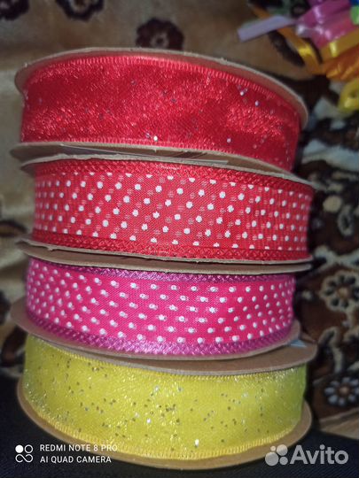 Лента атласная 6 мм, 12 мм, 25 мм Gамма