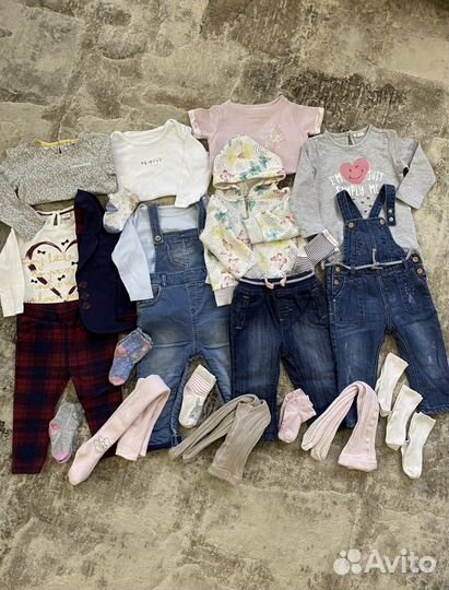Вещи пакетом на девочку 1-2 годика