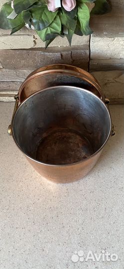 Медная банка/ведёрко/сахарница/молочник/винтаж