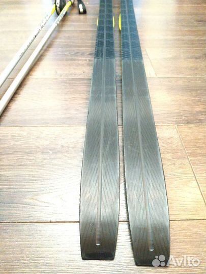 Лыжи беговые Fischer sprint crown160см Палки 110см