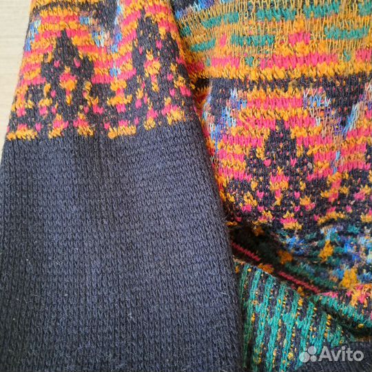 Винтажный свитер СССР с орнаментом из 90-х