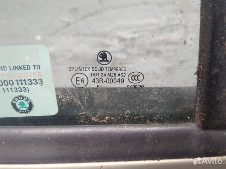 Дверь боковая правая задняя Skoda Octavia (A5), 2006