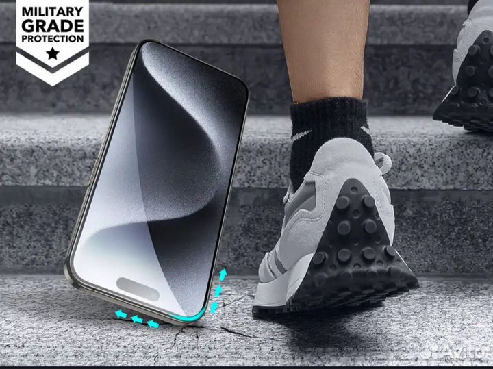 Новое защитное стекло на iPhone 15 Pro