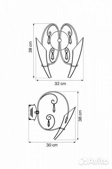 Бра Lightstar Scarabeo 755624