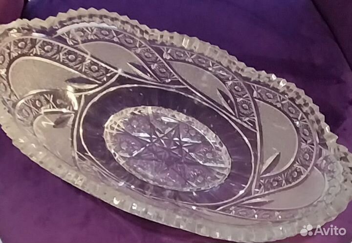 Ваза хрустальная Ладья, СССР