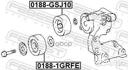 01881grfe febest ролик обводной 01881grfe Febest