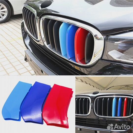 Накладки на решетку радиатора для BMW X5 F15, X6 f