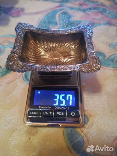 Солонка серебро 84 проба 1833г