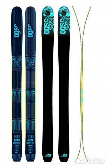 Горные лыжи фрирайд Ogso Diable (186) + крепления