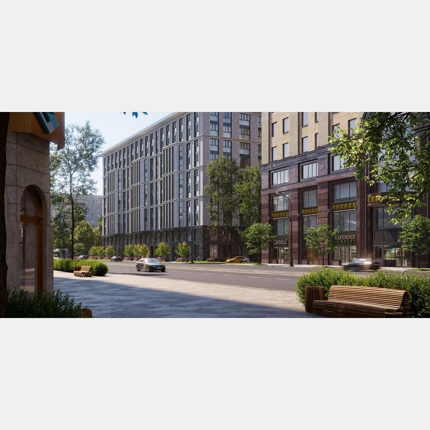 1-к. апартаменты, 58,8 м², 8/10 эт.