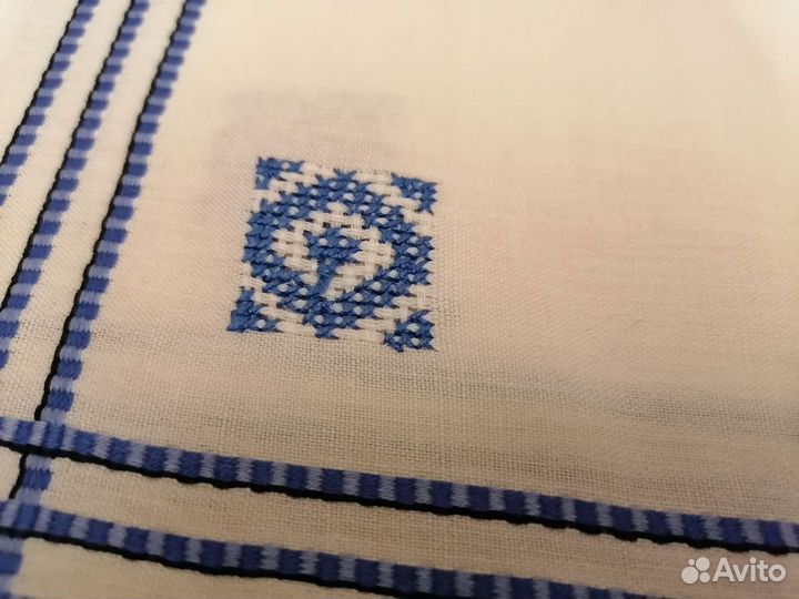 Винтажная скатерть вышитая крестиком мережка