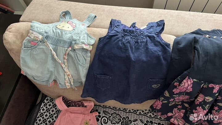 Вещи пакетом на девочку 74 80