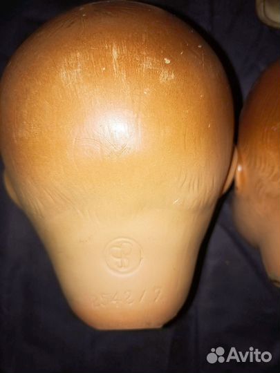 Головки кукол ГДР клейма на фото