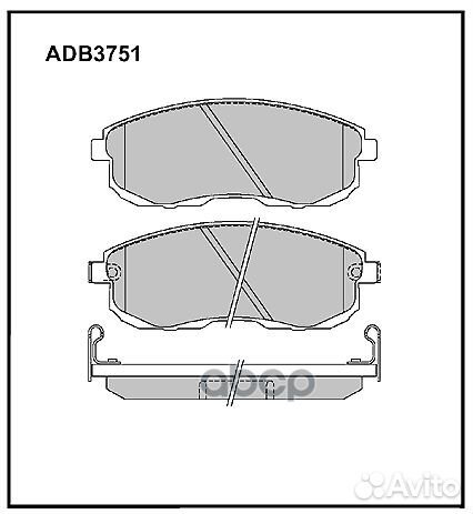 Колодки передние nissan Teana II 08/Tiida