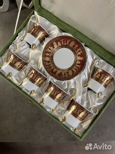 Кофейный сервиз новый в коробке китайский фарфор