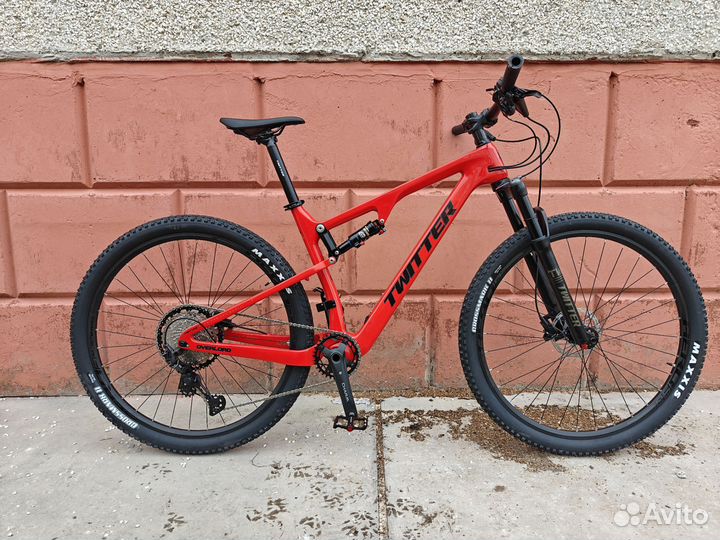 Велосипед карбоновый двухподвес twitter overlord