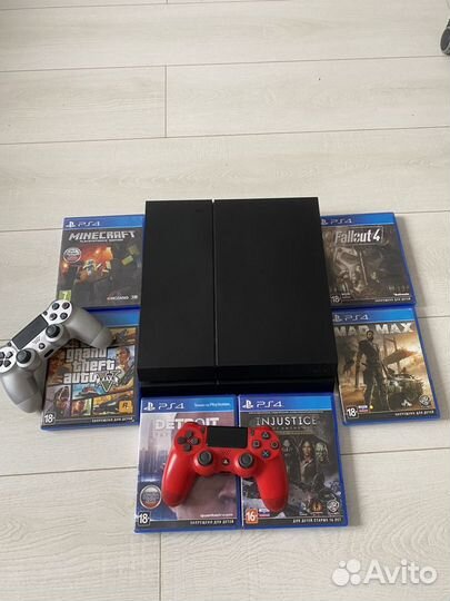 Sony PS4 Матовая / Геймпады / Много игр