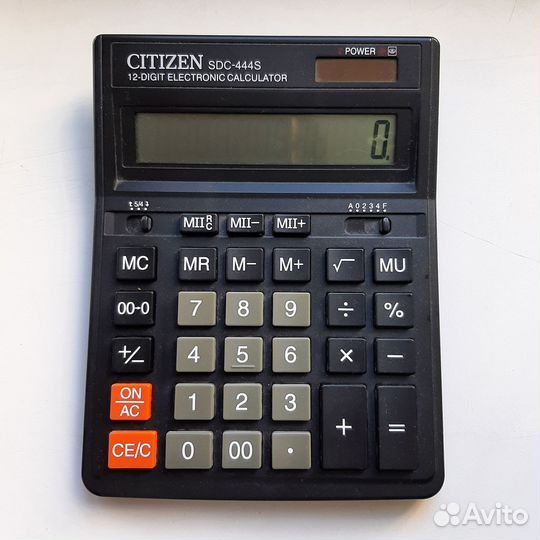 Калькулятор citizen SDC-444S, Япония