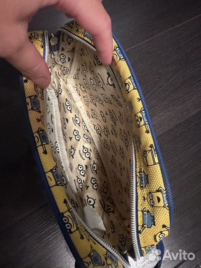 Пакет для одежды или обуви и косметичка Миньоны