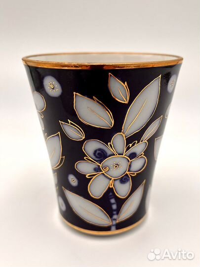 Шикарная чайная пара Ромашки лфз Кобальт