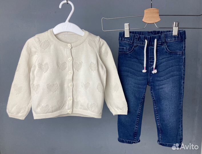 Фирменные вещи пакетом девочке 80 hm zara