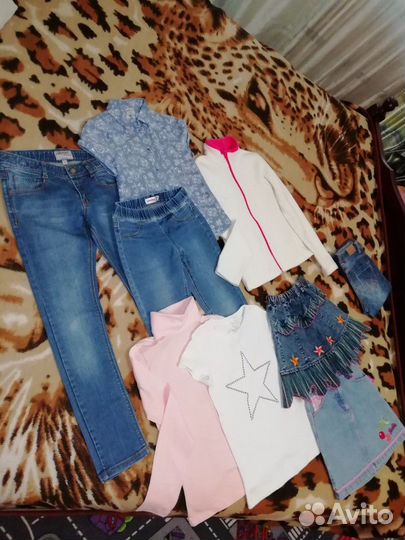 Пакетом,джинсы,флиска,юбки, рубашка