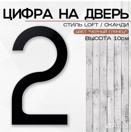 Цифры на дверь