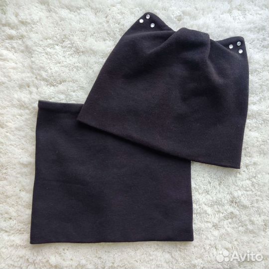 Комплект шапочка кошка и снуд