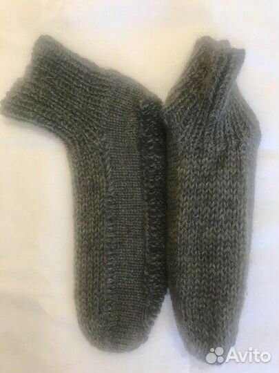 Домашние тапочки вязаные