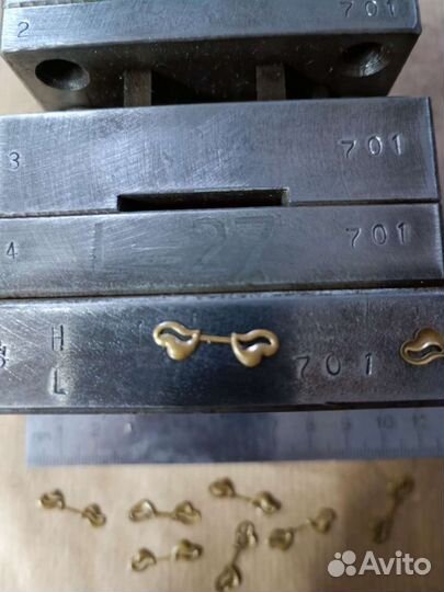 Ювелирное оборудование. Штамп звена цепи