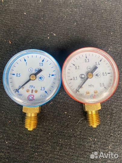 Манометры для пропана и кислорода